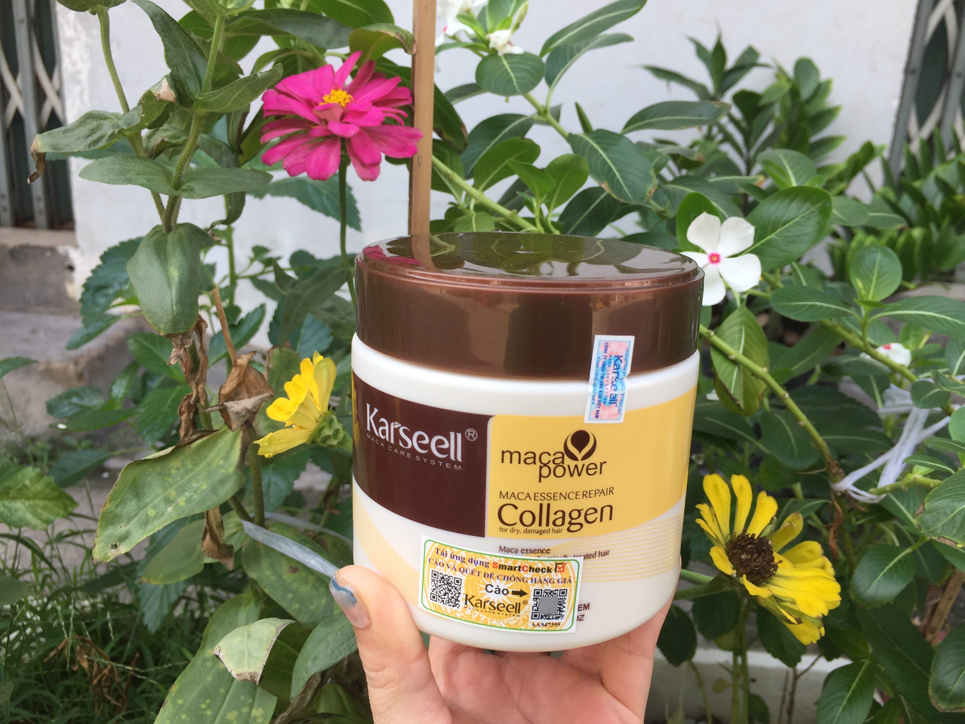 Hộp hấp dầu ủ tóc Collagen Karseell 500 ml