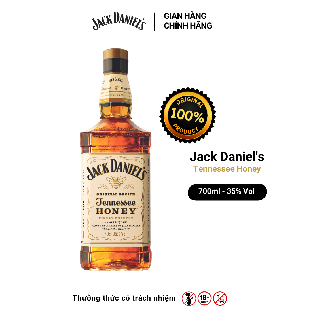 Rượu Whiskey Jack Daniel's HONEY 35% 700ml