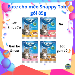 HÀNG THÁI LAN Pate Snappy Tom gói 85g cho mèo từ 6 tháng tuổi thumbnail