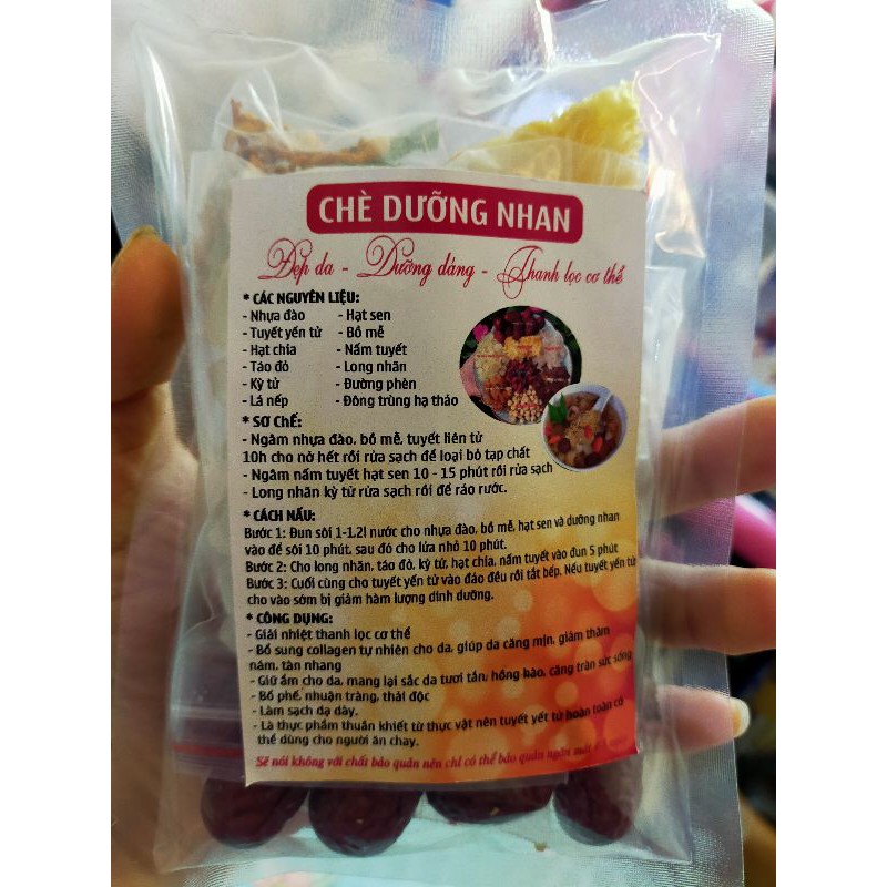 Sét chè dưỡng nhan 12 vị nấu được 1.5 lít nước