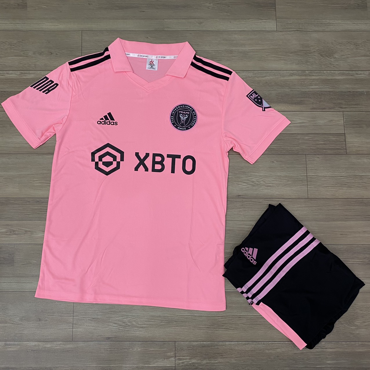 Bộ Quần Áo Bóng Đá CLB Inter Miami 2023 màu Trắng Hồng Quần Đen - Chất ...