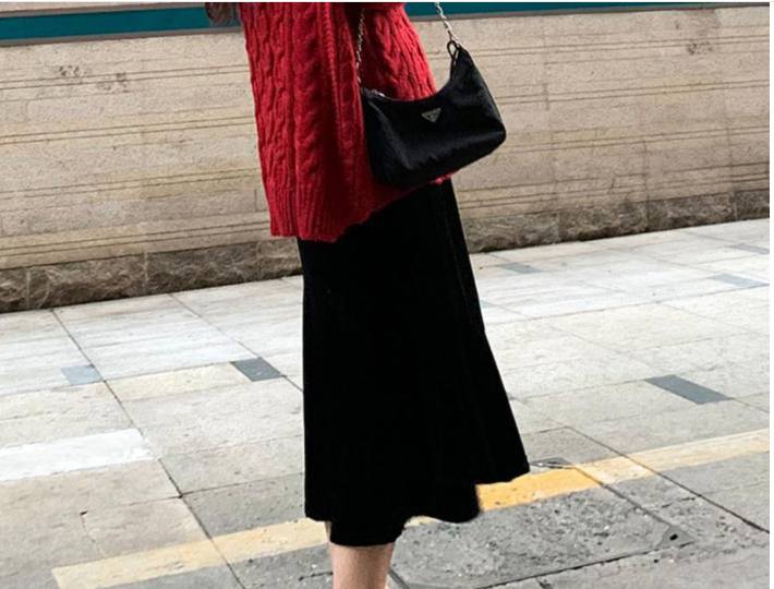 Chân Váy Bầu Xinh CVB62 nhung dài