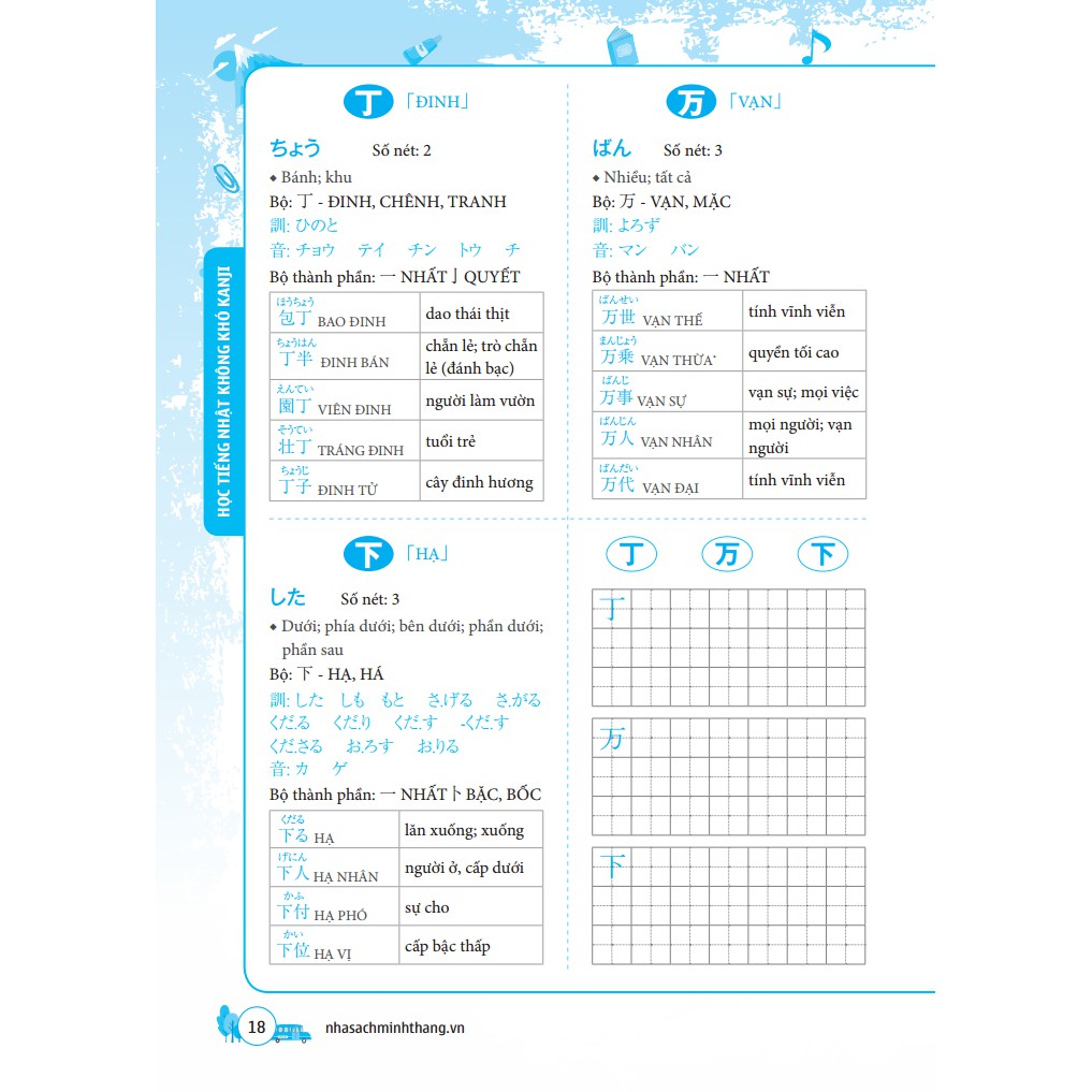 Sách - Học Tiếng Nhật Không Khó - Kanji