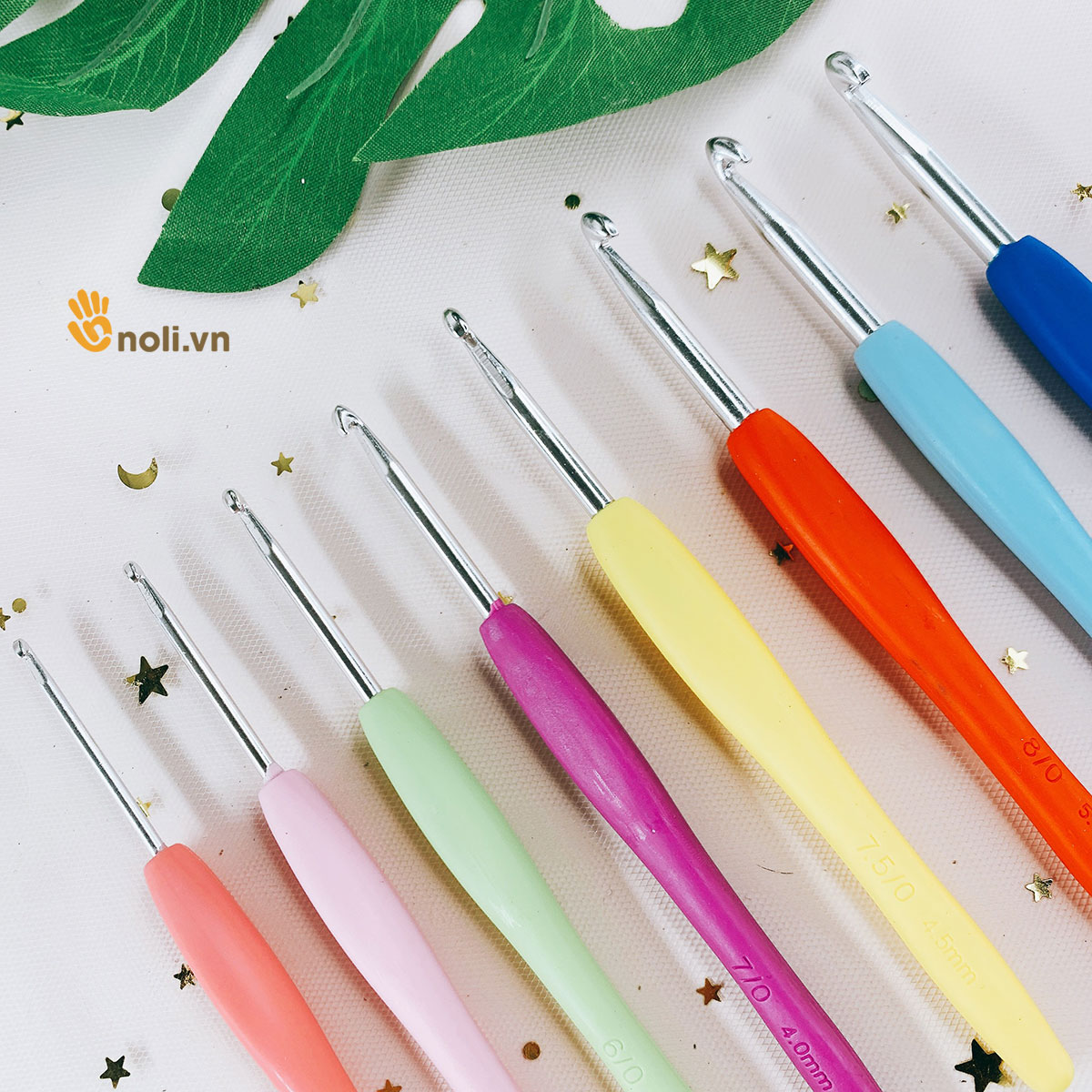 Bộ kim móc cán dẻo 8 cây
