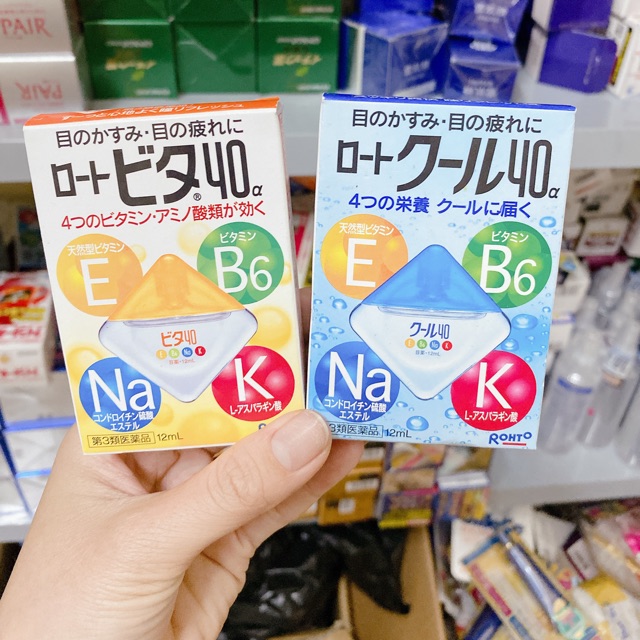Nhỏ mắt Rohto Nhật Bản Vita 40 bổ xung vitamin