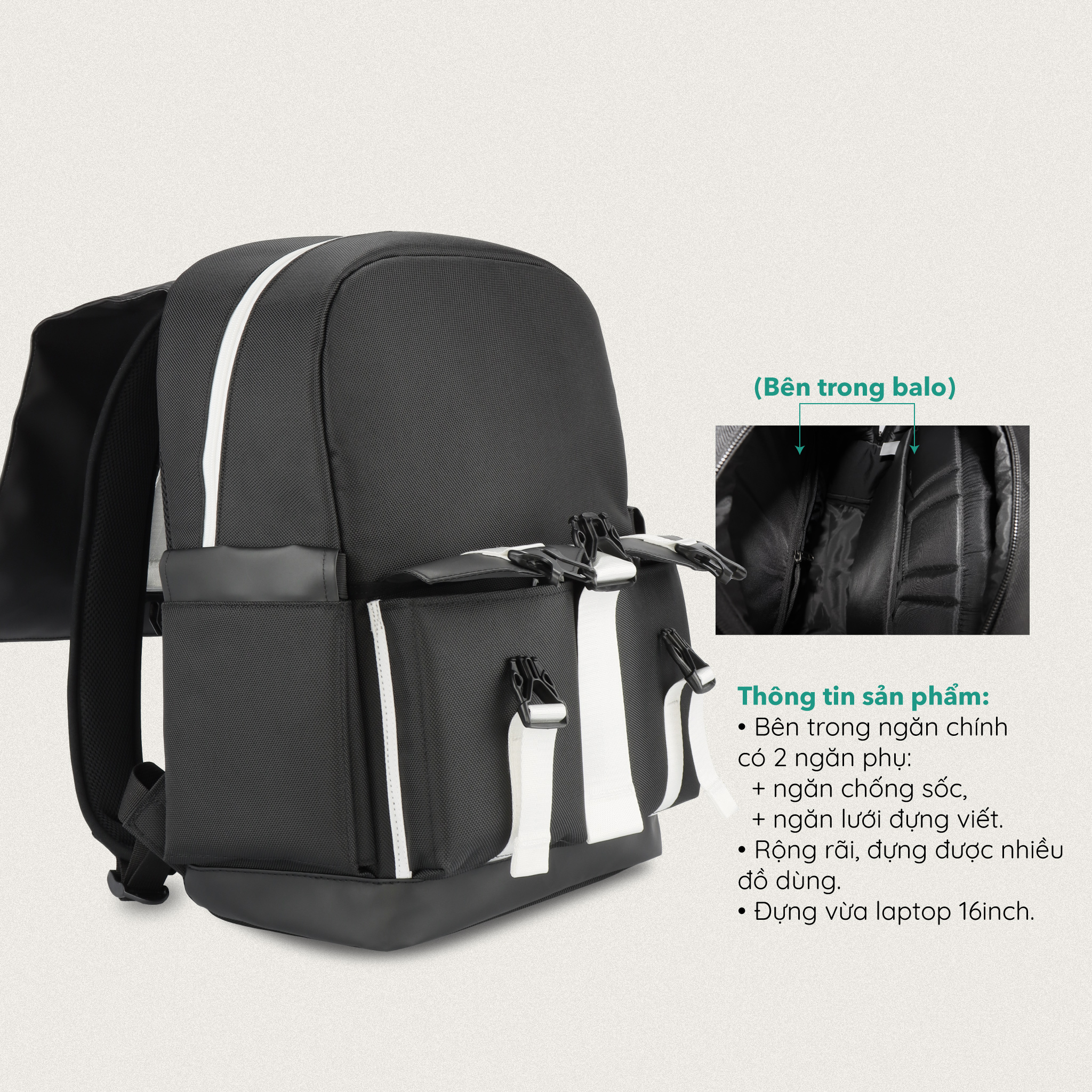 Balo Size Lớn SCARAB - STURDY Backpack Unisex