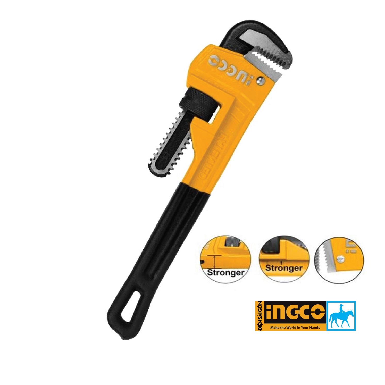 Mỏ lết răng 350mm 14inch Total THT171146 HPW0814 Mở tối đa 50mm