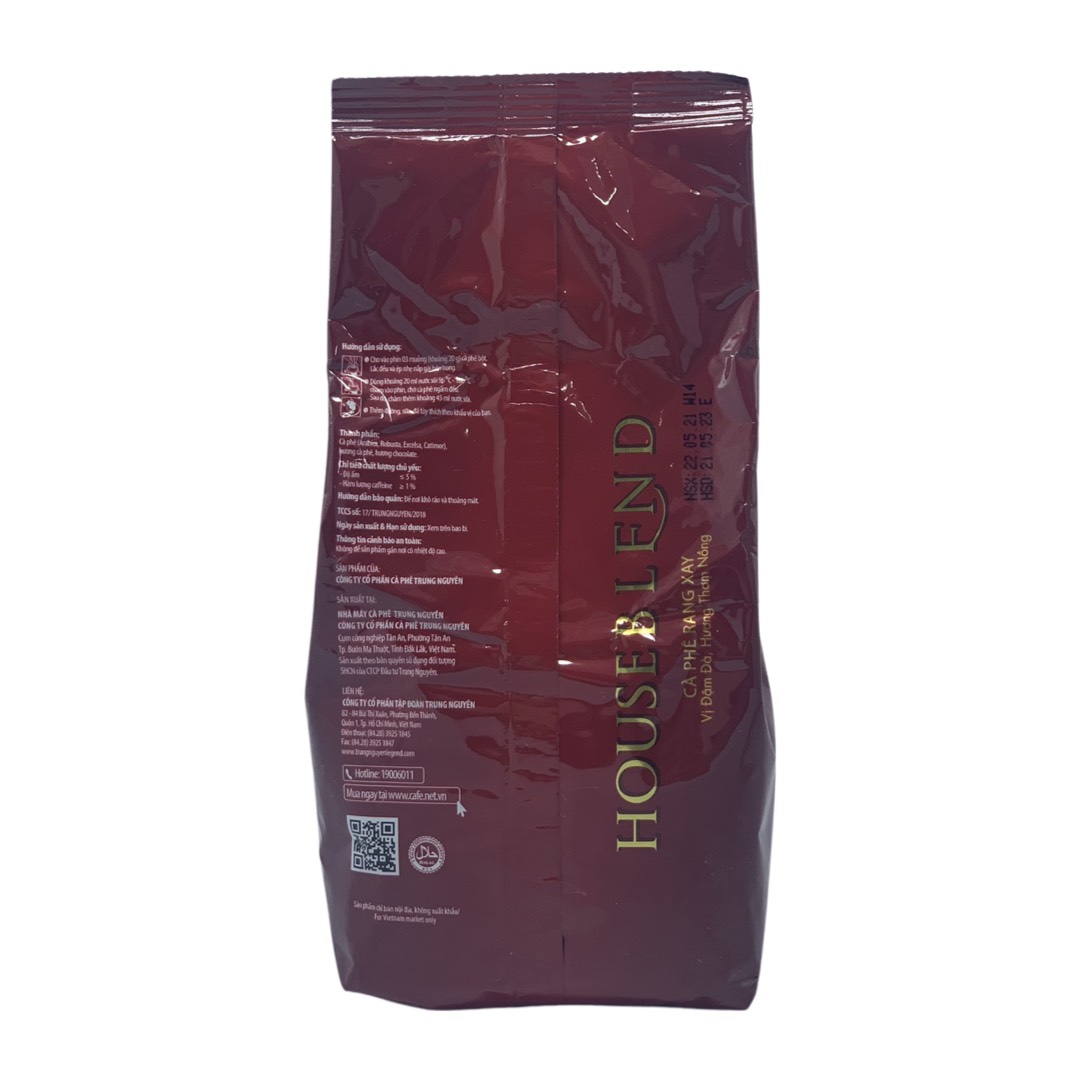 ( Gói 250gam) Cà phê rang xay pha phin House Blend Trung Nguyên