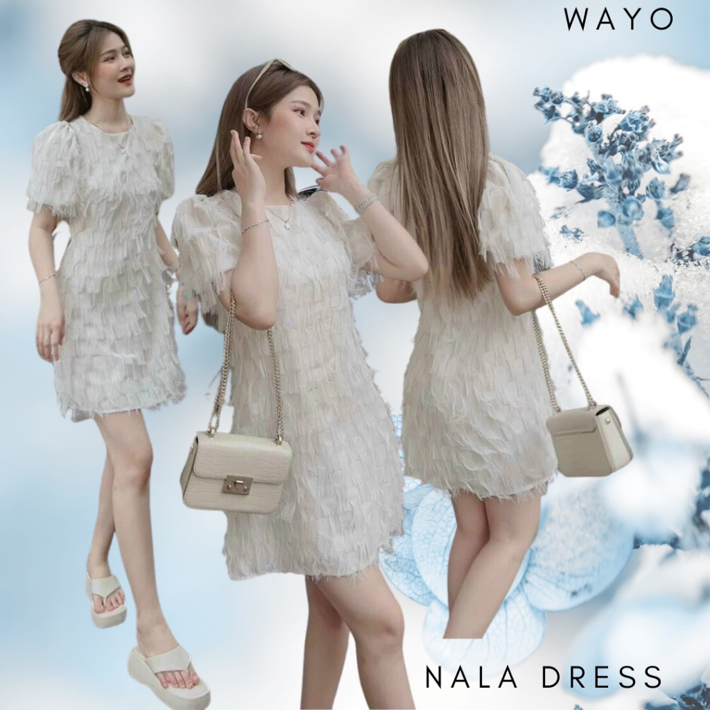 [Nala Dress] Đầm WAYO lông vũ dạ tiệc sang trọng