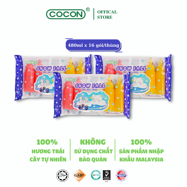 Combo 3 Gói Kem Đá Bình Sữa Cocon (480ml x 3gói)