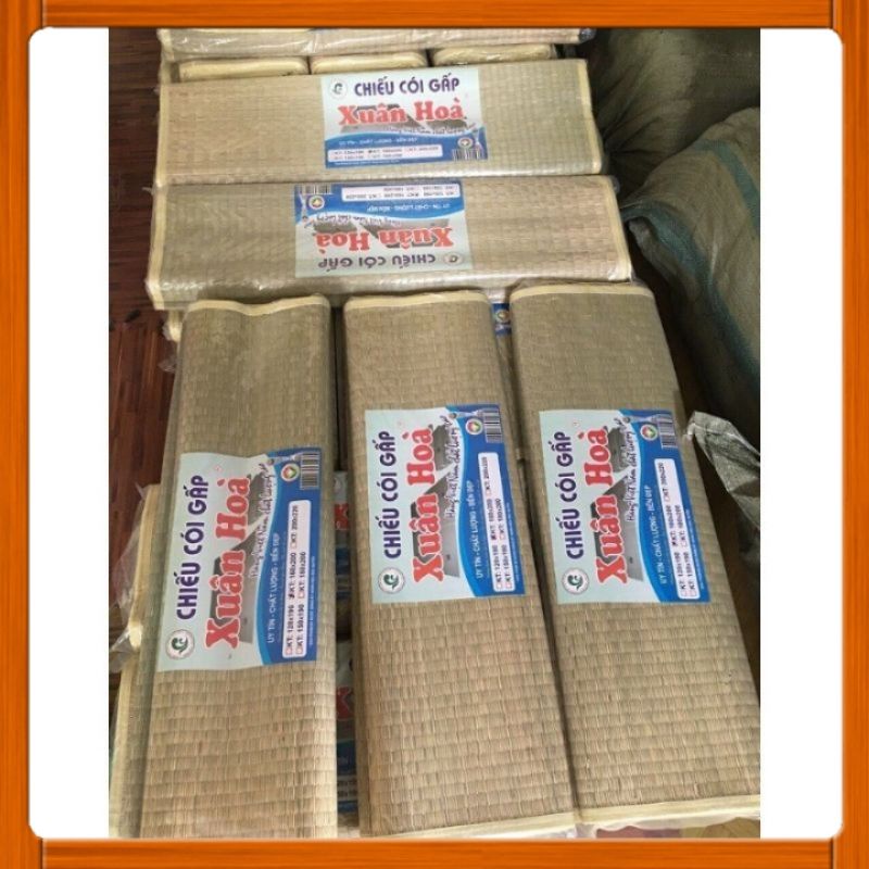 Chiếu cói xuân hoà gập đôi 1.2m/1.4m/1.5m/1.6m/1.8m/2m
