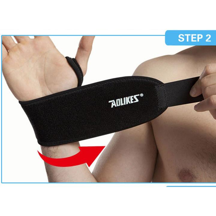 [HCM]Đai cố định cổ tay có móc Aolikes A7937 (1 đôi)