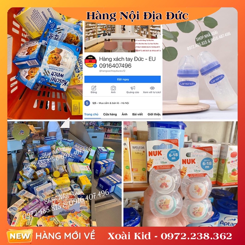 Núm ti thay thế bình sữa MAM của Đức- Đủ Bill