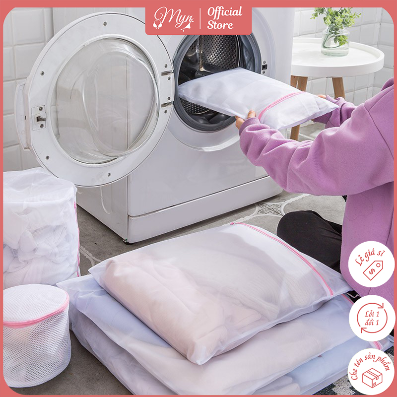 Túi Lưới Chữ Nhật Giặt Đồ Cho Máy Giặt - Túi Lưới Giặt Quần Áo Tiện Dụng - Myn.Official