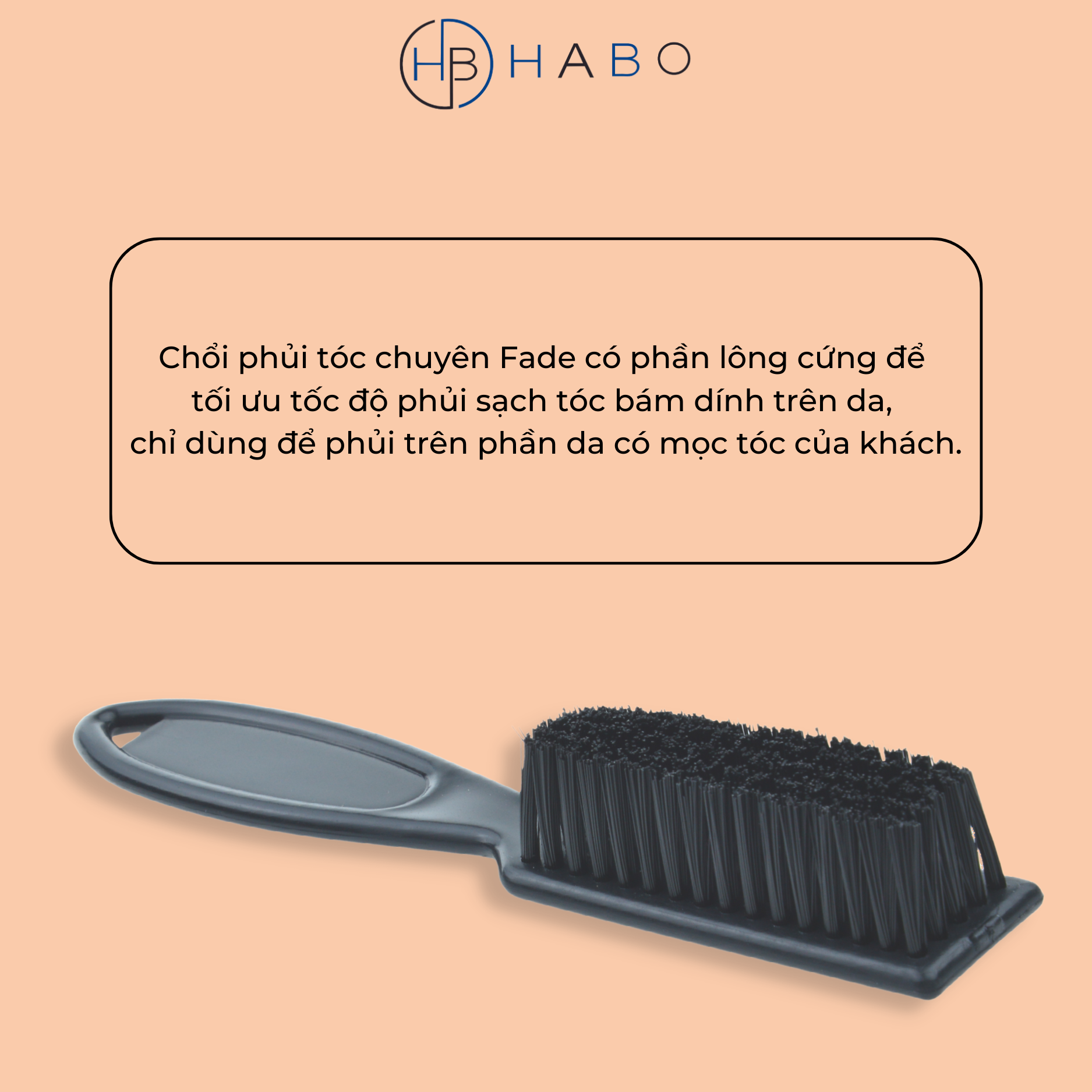 Lược phủi tóc, cọ phủi tóc, chổi phủi tóc chuyên Fade cho thợ tóc, barber shop