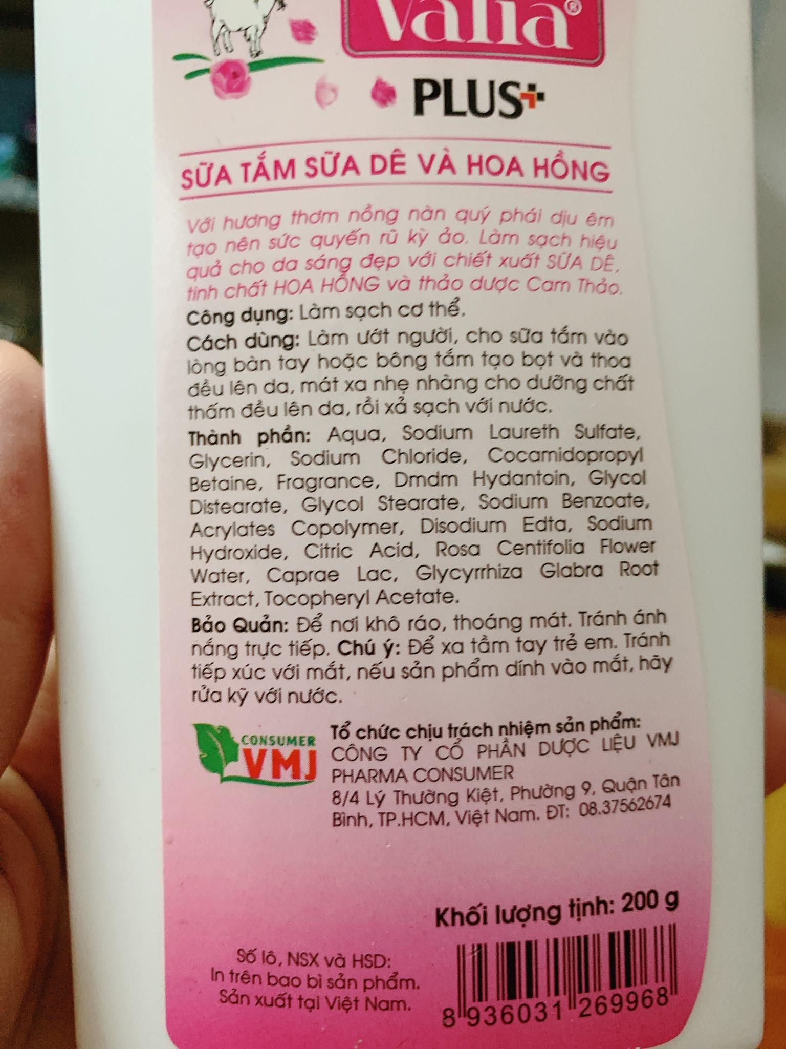 Sữa tắm Valia