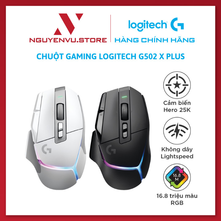 Logitech G502 X plus Lightspeed-switch Lightforce hybrid wireless gaming mouse RGB lightsync sensor hero 25K Windows/Mac OS-authentic