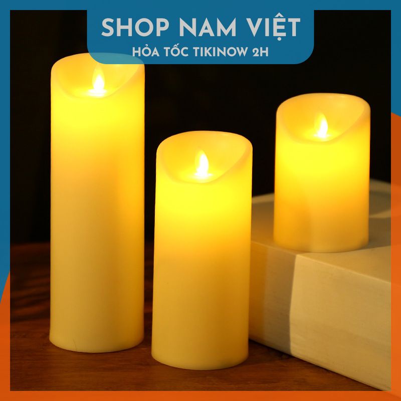 Đèn LED Nến Điện Tử Tim Lắc