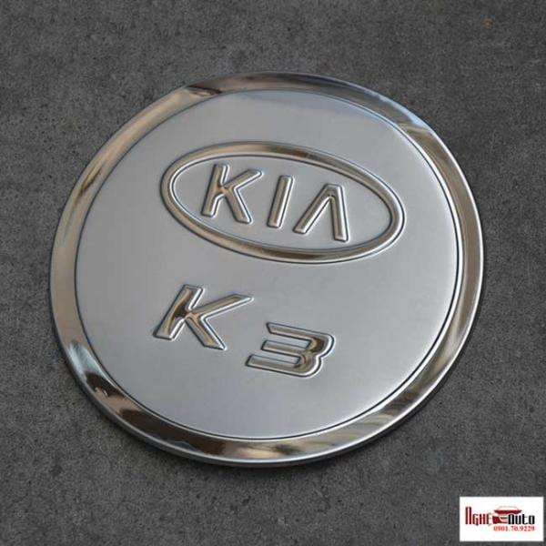 Ốp nắp Bình xăng Kia K3 inox