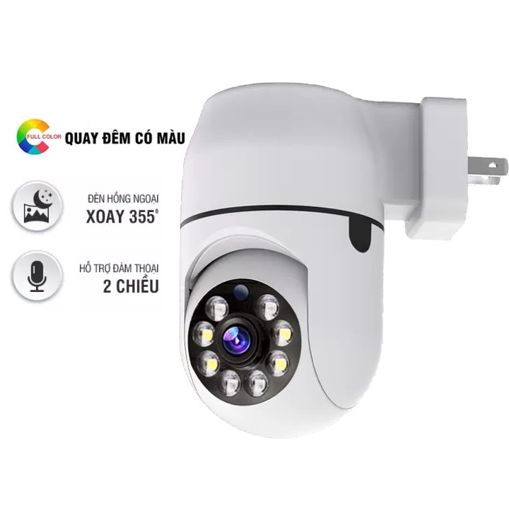 CAMERA IP YOOSEE 360, QUAN SÁT RÕ NGÀY VÀ ĐÊM, Camera IP không dây Yoosee HK212 quay ngày đêm cắm điện trực tiếp tích hợp đèn LED – Hàng Chính Hãng