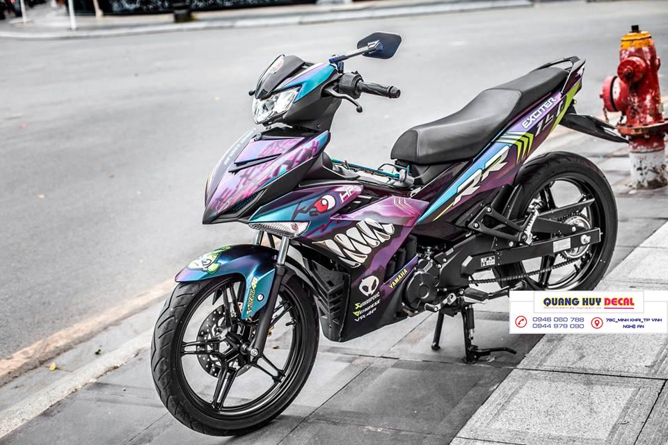 Tem trùm exciter 150 cá mập xanh tím, tem exciter 150, team trùm exciter 150, tem xe exciter 150, team trùm ex 150, team xe exciter 150 cá mập xanh tím