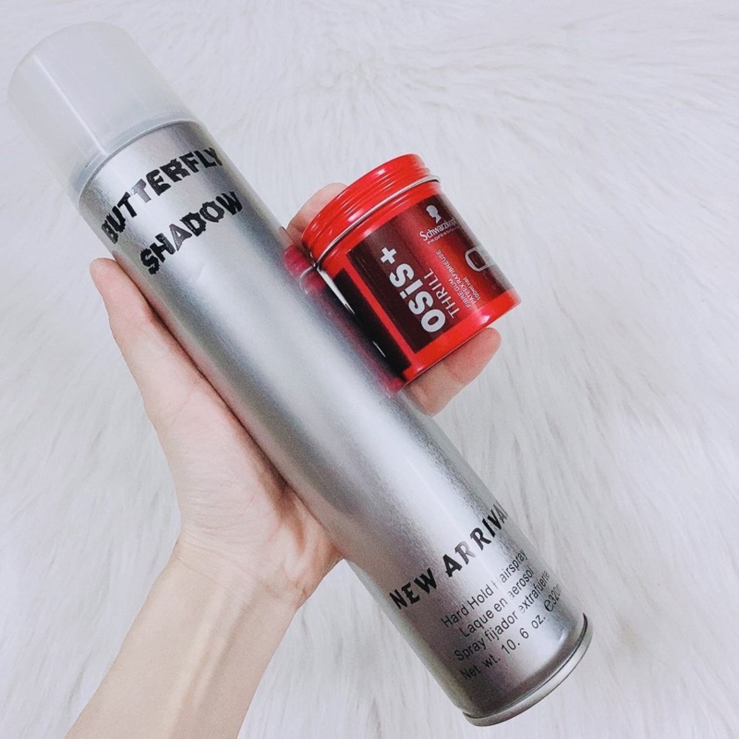 Combo Gôm xịt giữ nếp, Sáp vuốt tóc OSIS +