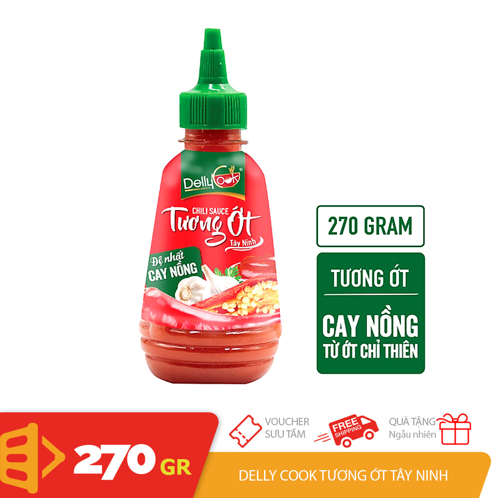 Tương ớt tây ninh cay nồng cao cấp chai 270gr