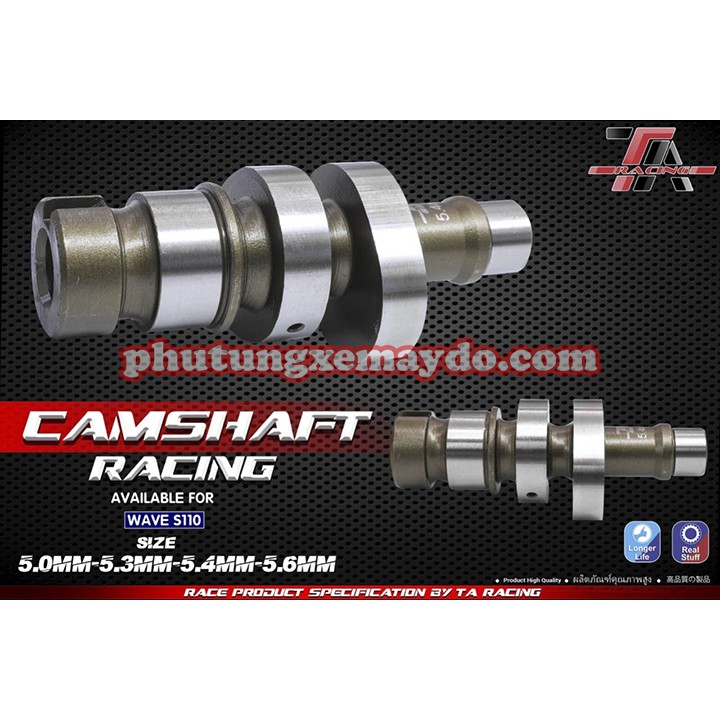 CỐT CAM WS110 ĐỘ TA RACING 1 LỖ [BAO ĐỔI TRẢ NẾU HÀNG LỔI]
