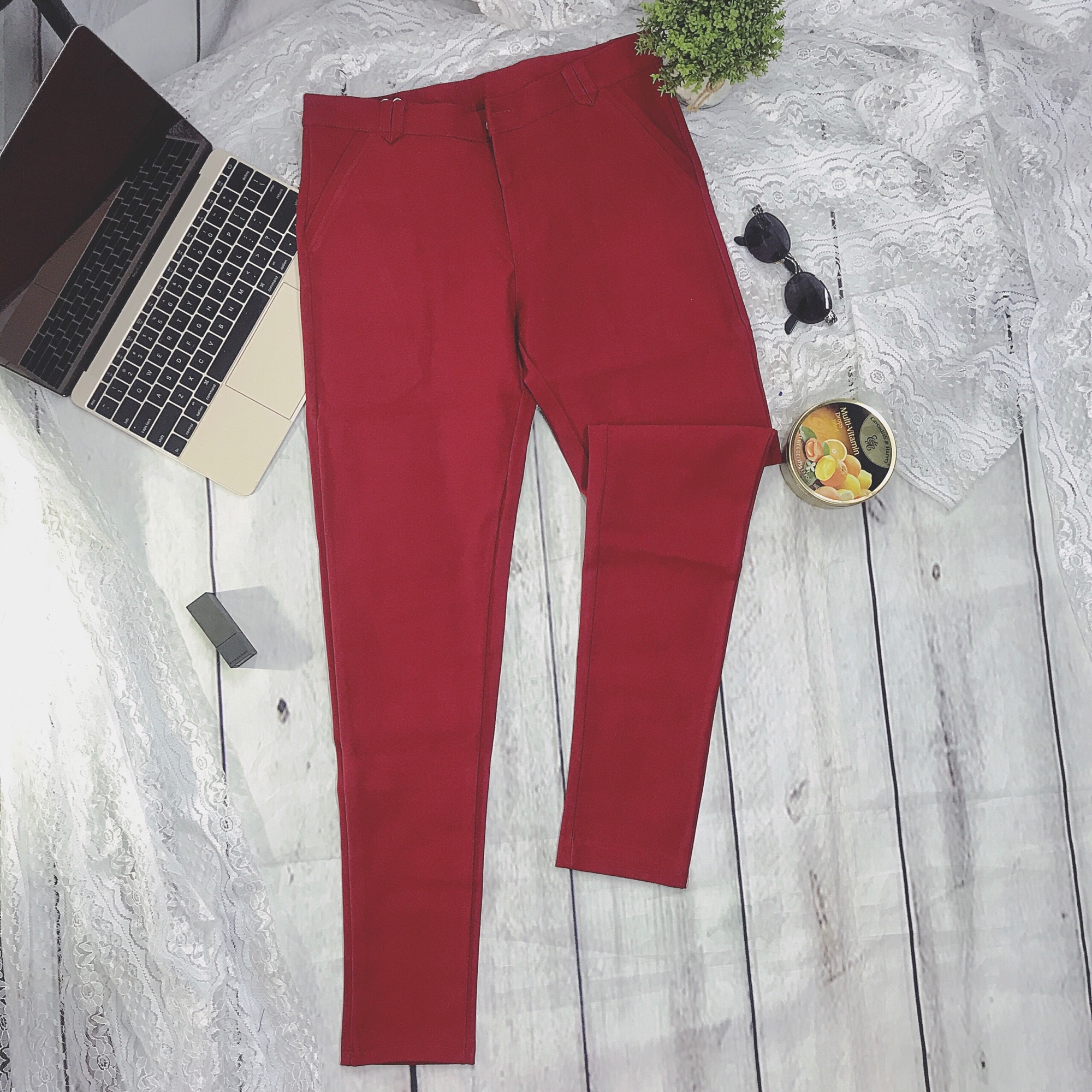 [HCM]Quần dây kéo cotton Hàn Quốc(size 40-65kg)