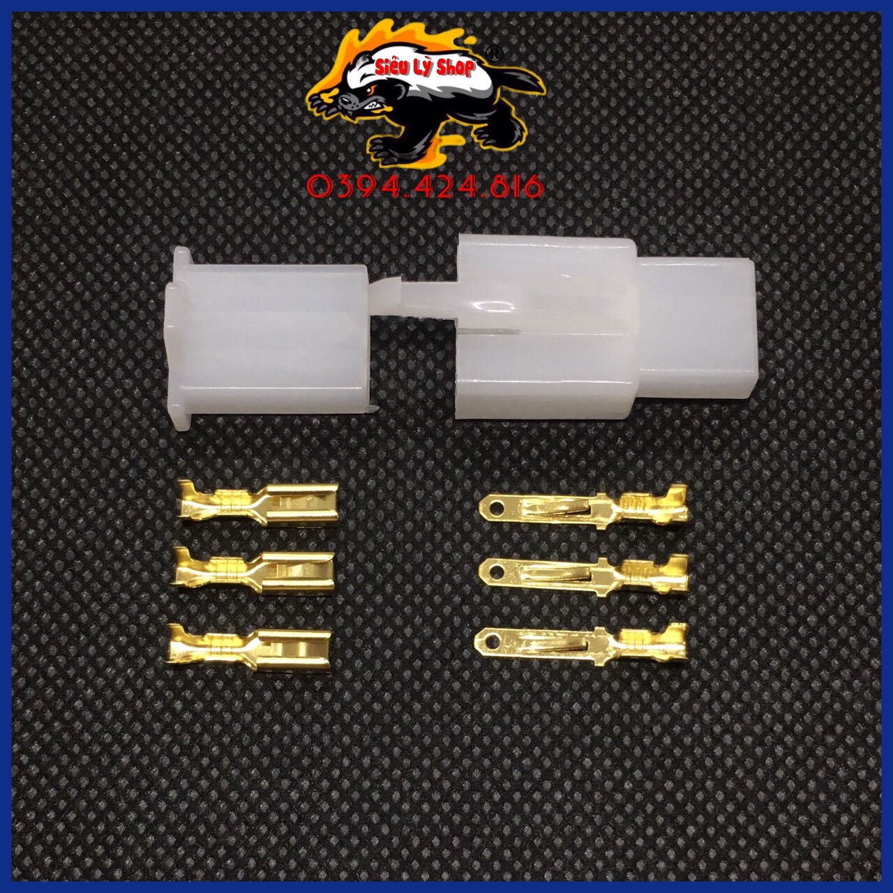 Giắc kết nối 3P-2.8 + Cosse
