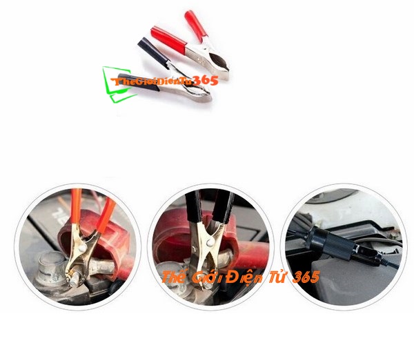 ĐẦU KẸP CÁ SẤU ẮC QUY ĐỎ ĐEN (5 CẶP) 50MM