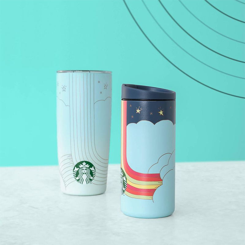 Bình giữ nhiệt Starbucks Rainbow Road 2021 12oz (354ml)