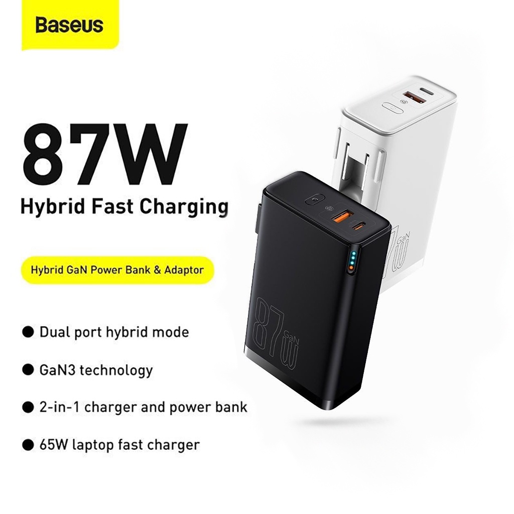Bộ sạc siêu nhanh kiêm Pin dự phòng Baseus Power Station 4th Hybrid GaN3