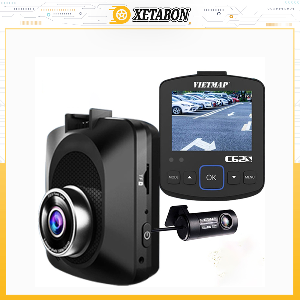 BÁO GIÁ CAMERA HÀNH TRÌNH Ô TÔ GHI HÌNH TRƯỚC | Shopee Lazada Sendo Tiki mới nhất 52 Camera Hành Trình Ô tô, Xe Hơi Vietmap C62S Ultra HD 4K Ghi Hình Trước Sau, Cảnh Báo Tốc Độ, Cảnh Báo Biển Cấm