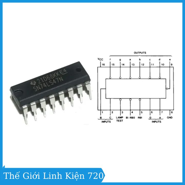74LS147 10 to 4 Priority Encoder DIP16