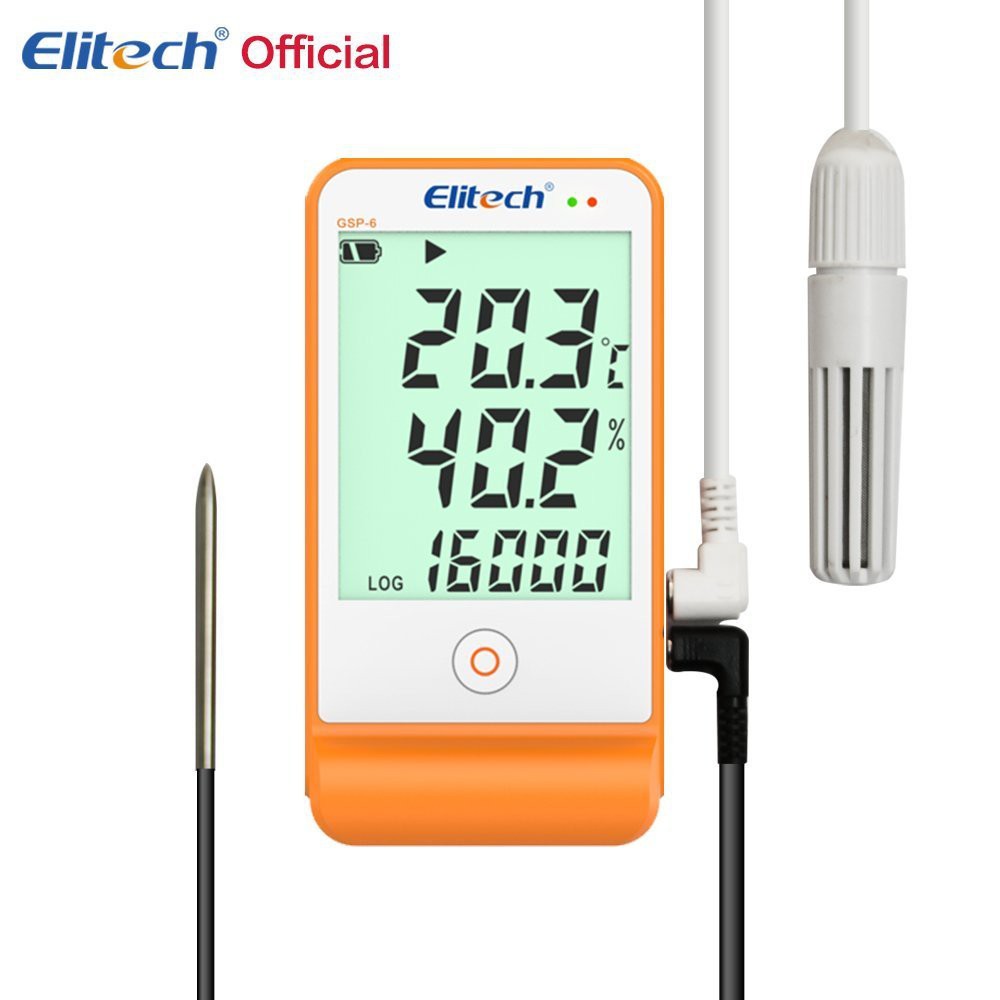 Nhiệt Ẩm Kế Tự Ghi Elitech GSP-6 2018 (Hiệu Chuẩn Trong 2 Ngày)