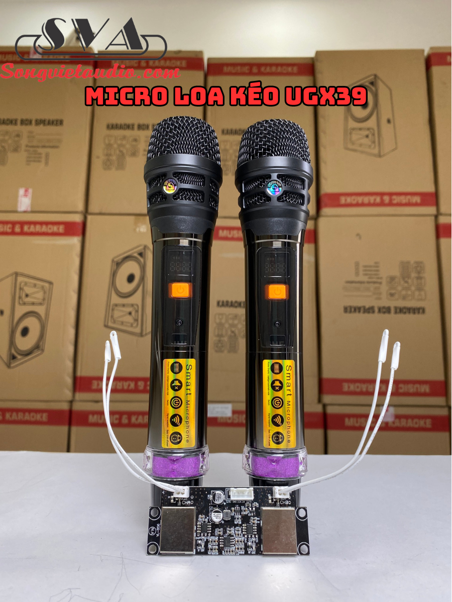 MICRO KHÔNG DÂY LOA KÉO UGX39 - THÂN NHÔM
