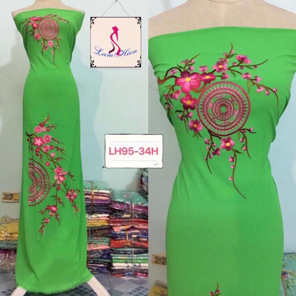 Vải áo dài thêu LH95 (200k giảm còn 139k/áo)