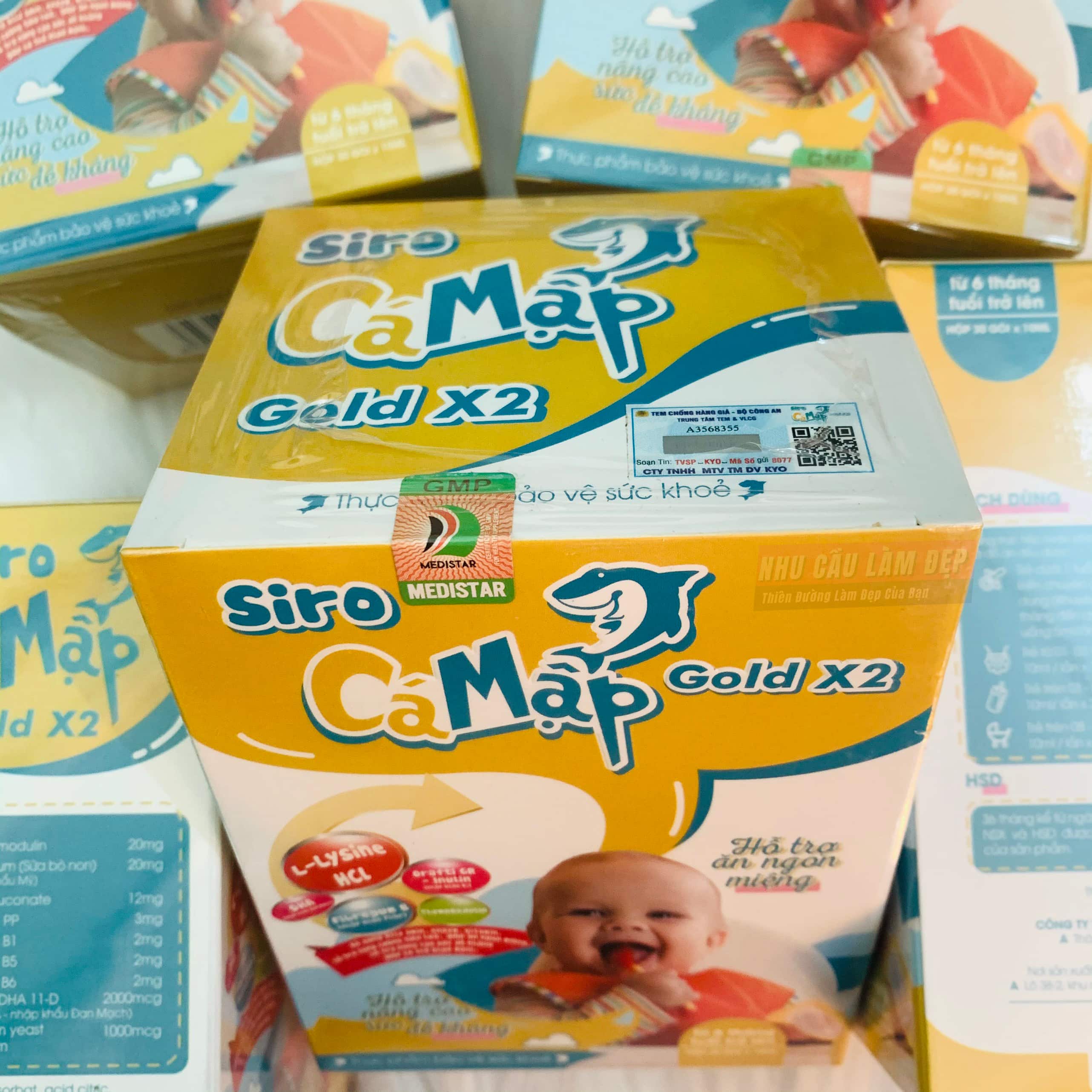 [HCM]5 Hộp SIRO BABY SHARK Cá Mập Gold X2 (Sản phẩm mẫu mới)