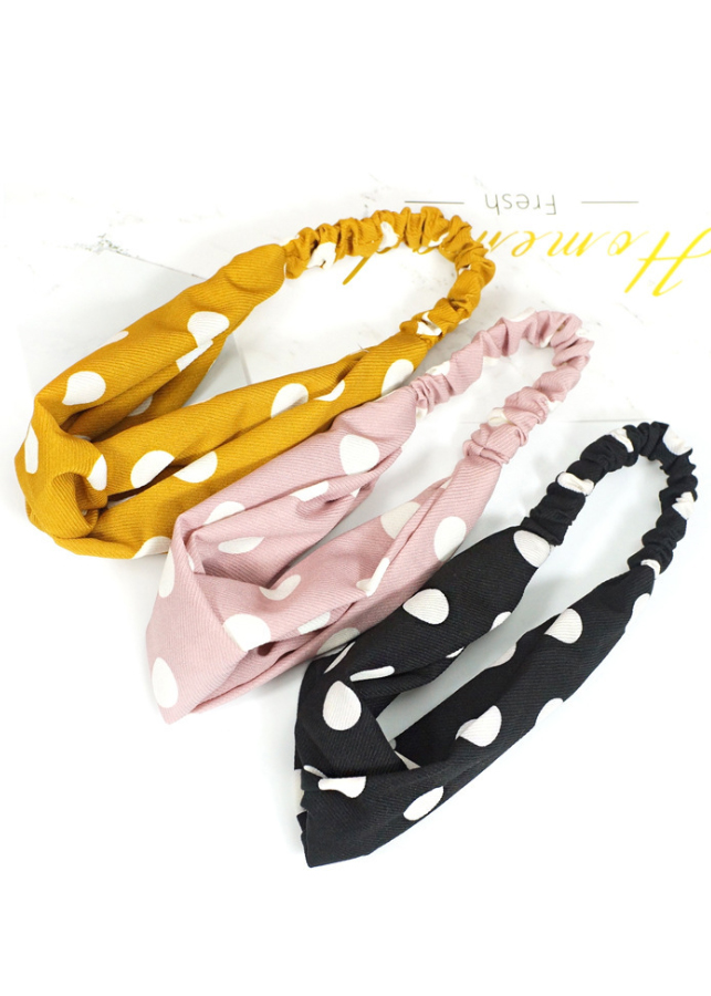 Băng đô turban chấm bi to TB48