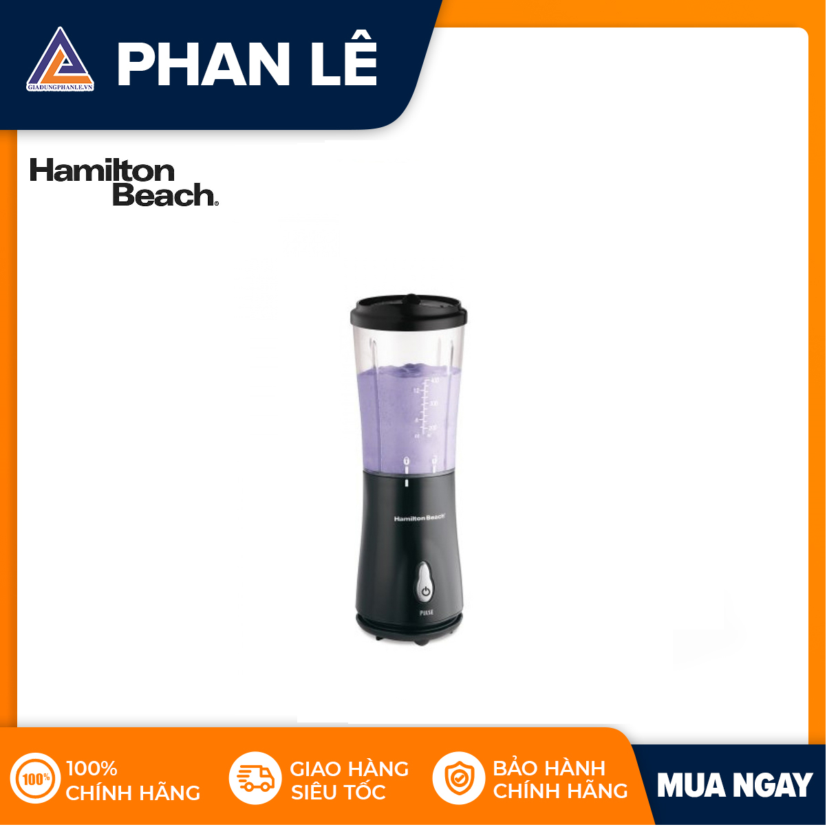 Máy xay sinh tố Hamilton Beach 51101-IN (Đen)