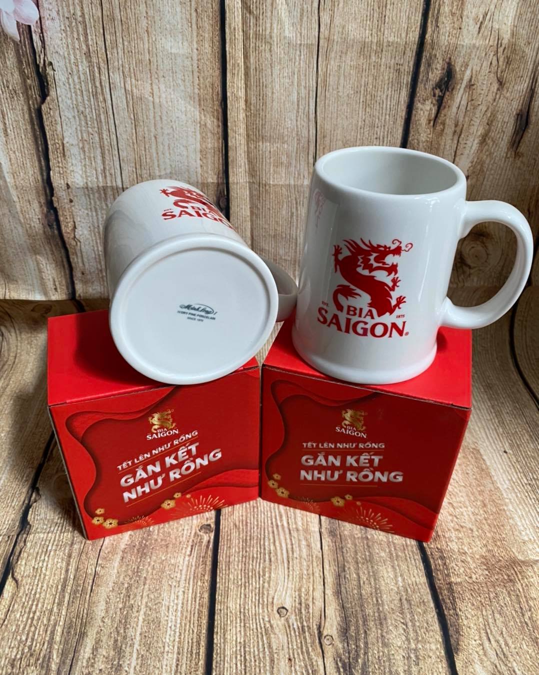 [HCM]Ly sứ Minh Long hàng Quà Tăng Bia Saigòn
