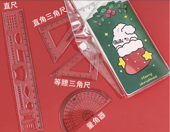 Bộ 4 Món Thước Kẻ Hình Giáng Sinh Noel