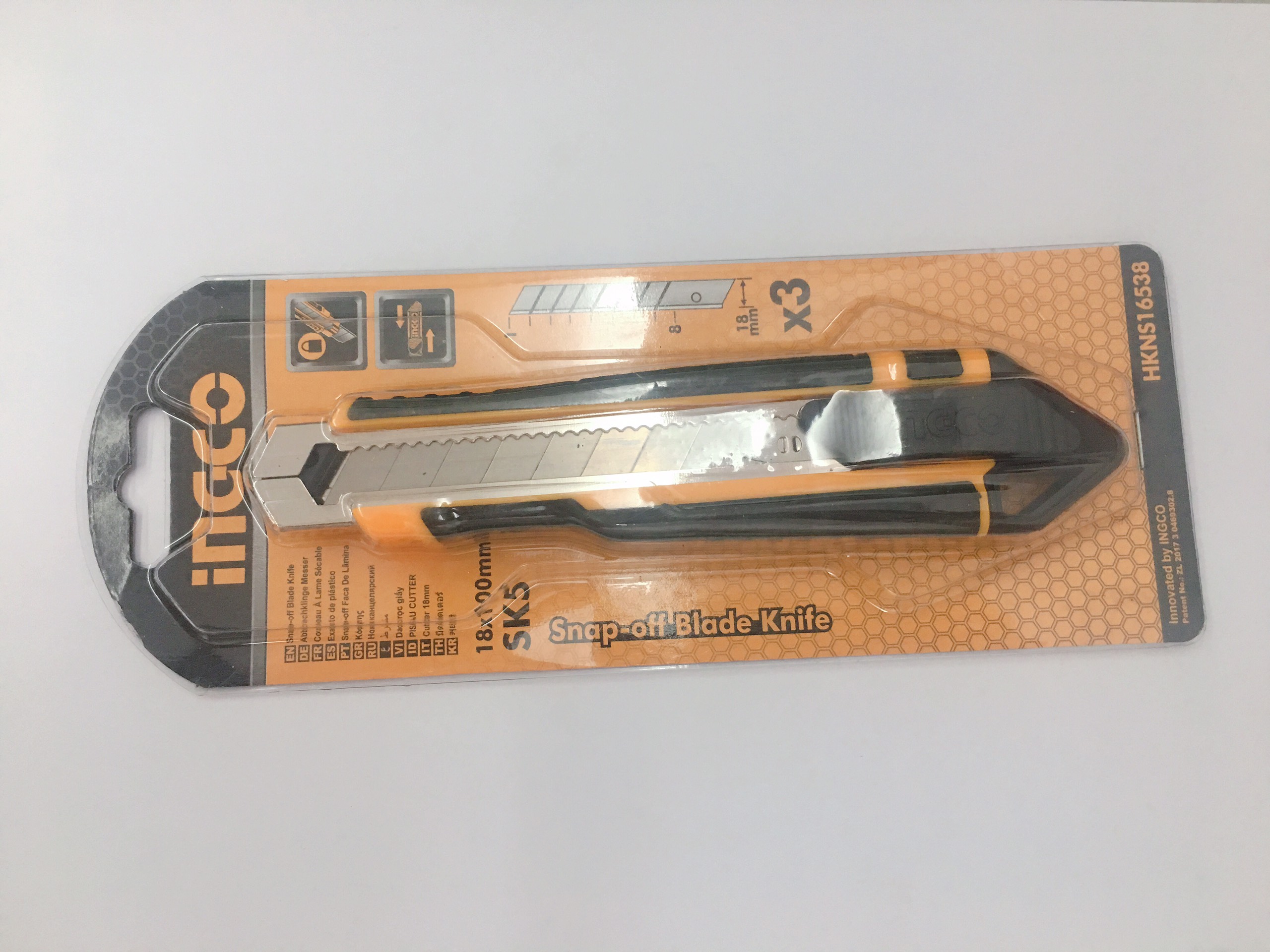 169mm Dao rọc giấy INGCO HKNS16538