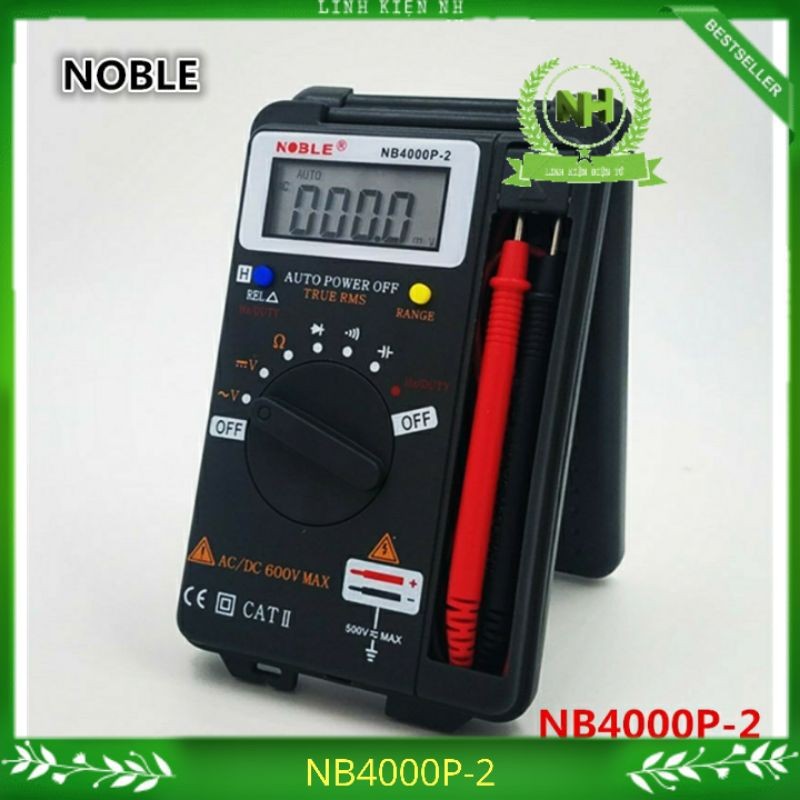 Đồng hồ vạn năng điện tử NOBEL NB4000P-2 Đo Tụ và Tần số giá rẻ