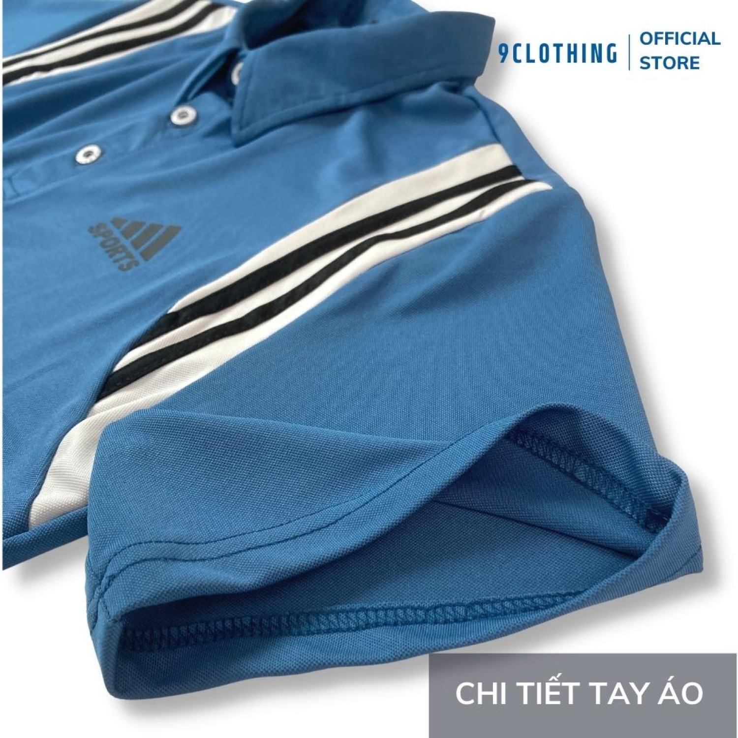 Bộ thể thao nam vải cotton cá sấu phối viền cho công sở - dạo phố - mặc nhà