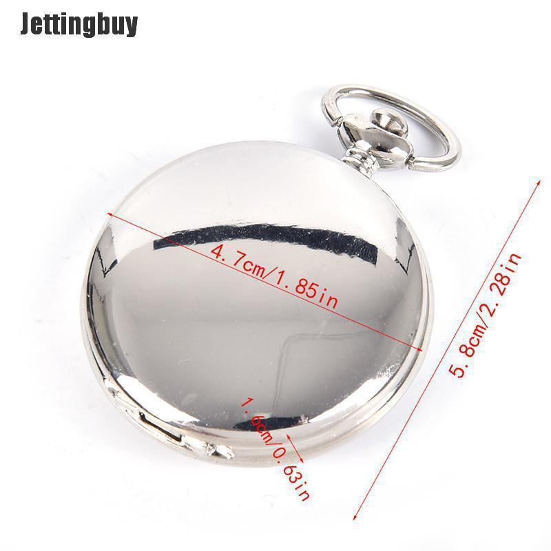Jettingbuy La Bàn Lật Đồng Hồ Bỏ Túi Móc Khóa La Bàn Điều Hướng Đi Bộ Đường Dài Di Động