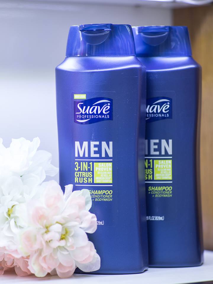 Sữa Tắm/Gội/Xả Suave Men 3 in 1 Citrus Rush (828ml)