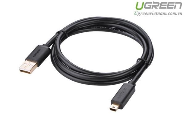 Cáp mini USB/USB 2.0 vàng dài 0.5m Ugreen 10354