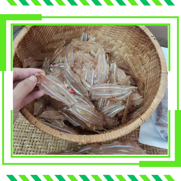 Khô cá cơm trỏng rút xương tẩm gia vị, đặc sản nha trang, gói 500g - cá cơm khô nha trang